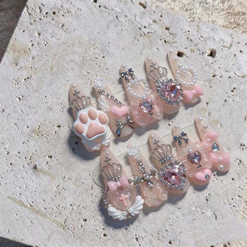 3D Decorative Themed Press-On Nail Set