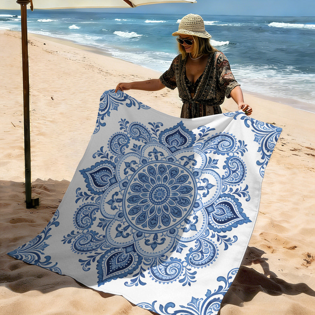 Mandala Design Beach Mat Kalsten
