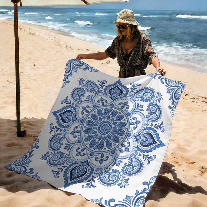 Mandala Design Beach Mat Kalsten