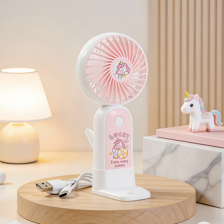 Ladies Portable USB Table Fan with Fun Design Kalsten