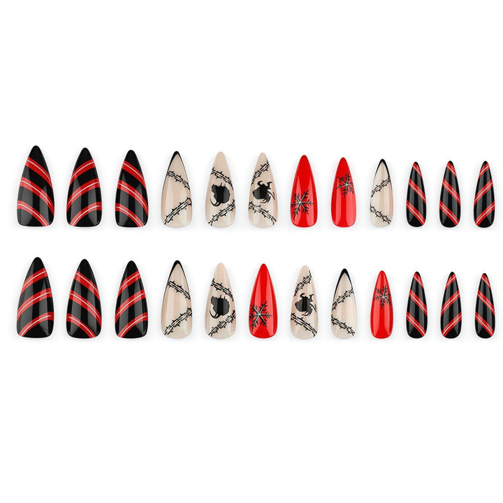 Creative Nail Design Set in Gothic Style Kalsten