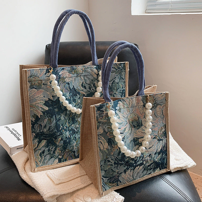 Elegant Floral Pattern Tote Bag