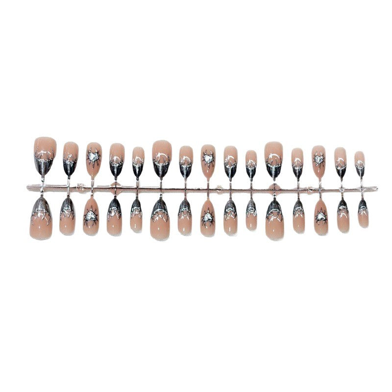 Artificial nails with metallic accents Kalsten
