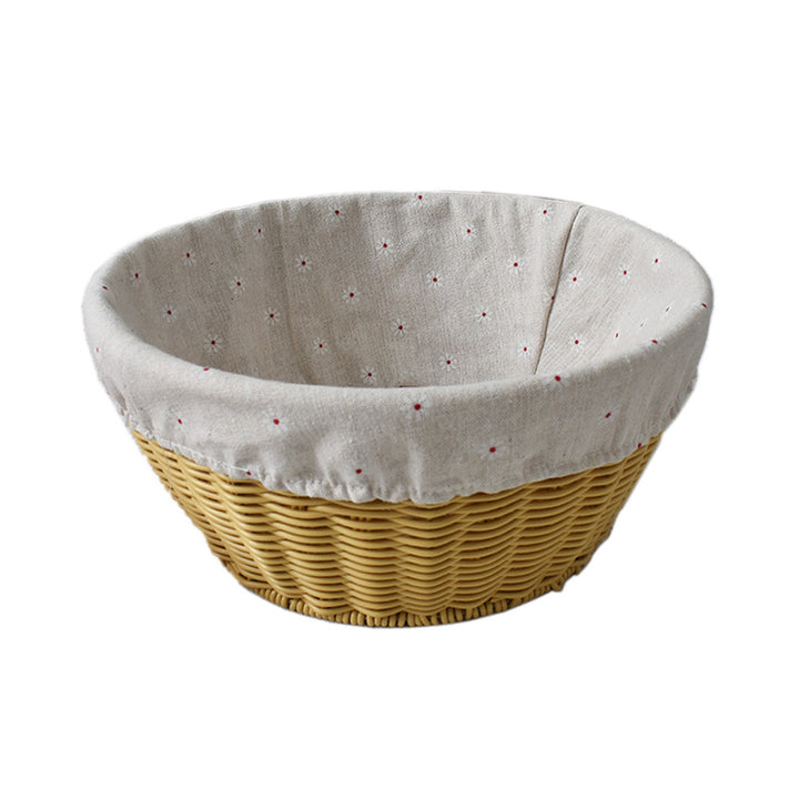Cozy Fabric-Lined Woven Basket Kalsten