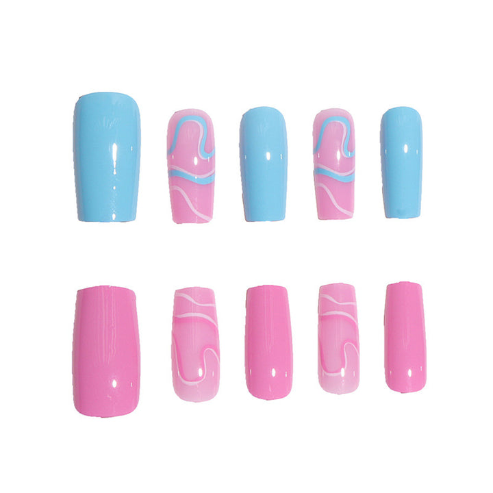 Elegant Artistic Press-On Nail Set Kalsten