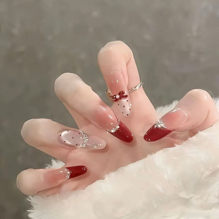 Artificial nails with elegant ombre look Kalsten