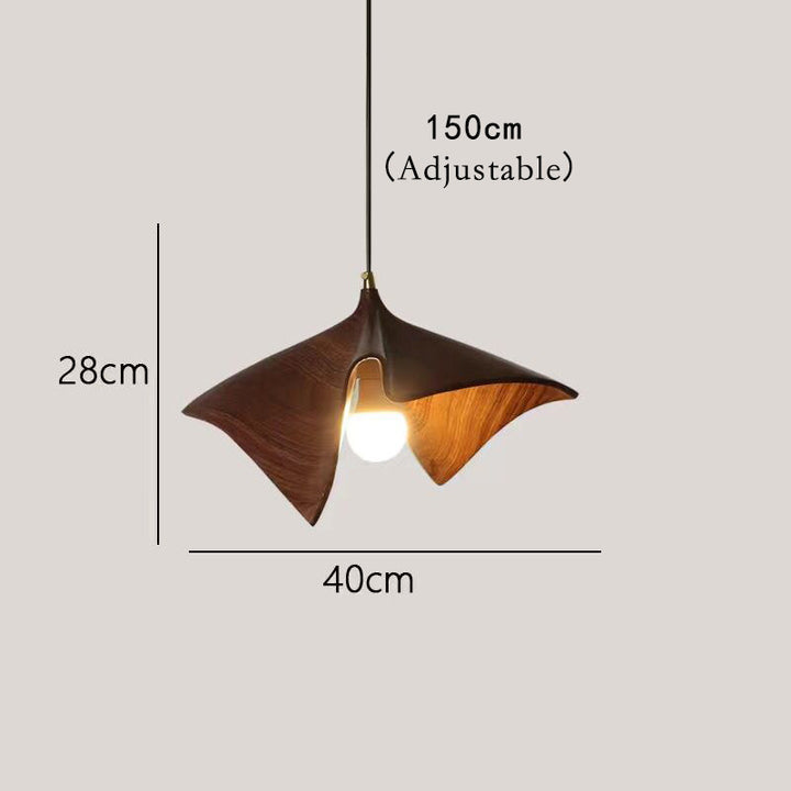 Artistic Leaf-Shaped Pendant Light