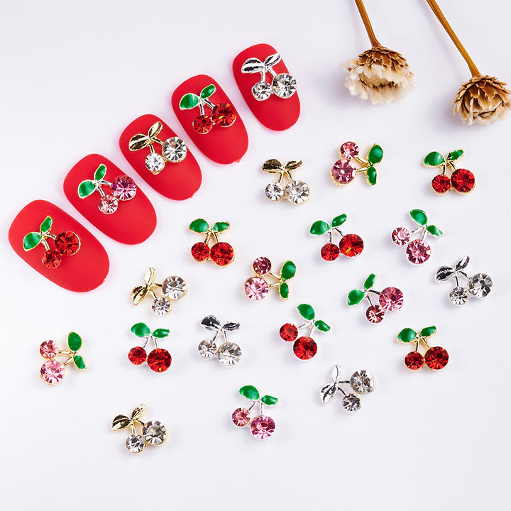 Decorative Cherry Nail Art Charms