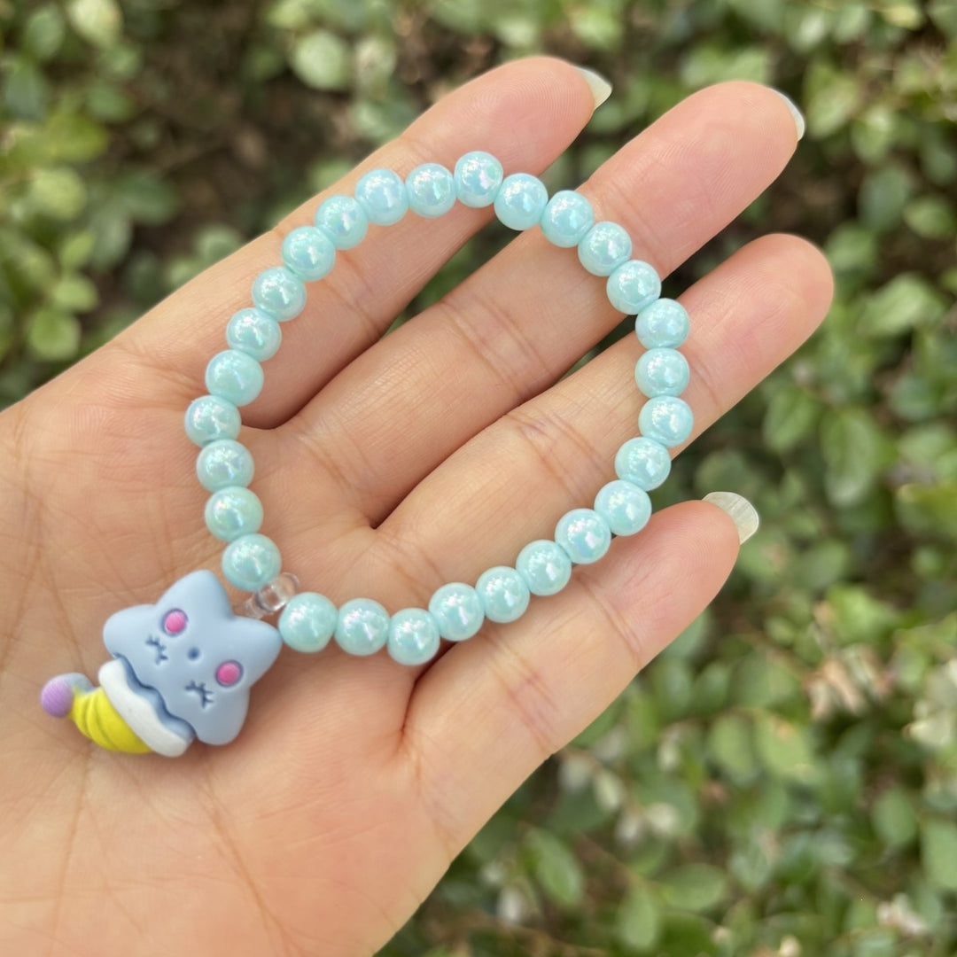 Cute bracelet with elephant charm Made of glass Kalsten