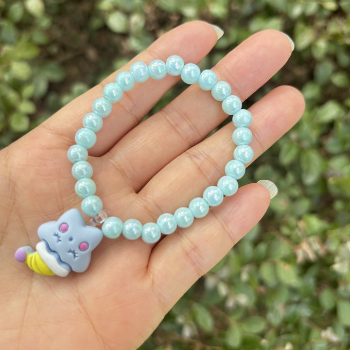 Cute bracelet with elephant charm Made of glass Kalsten