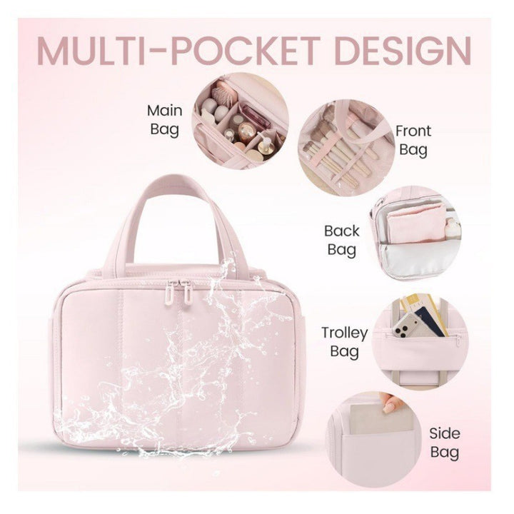 Cosmetic transport bag made of durable material with removable dividers Kalsten