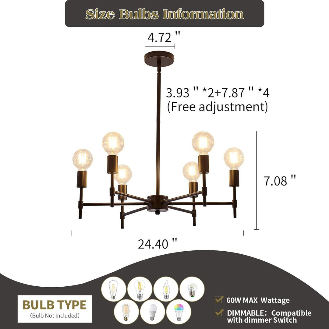 Modern Retro Chandelier