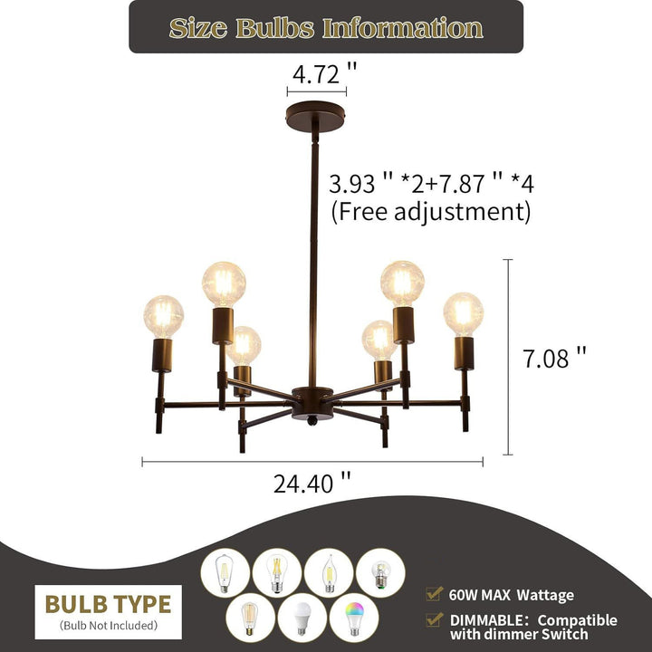 Modern Retro Chandelier