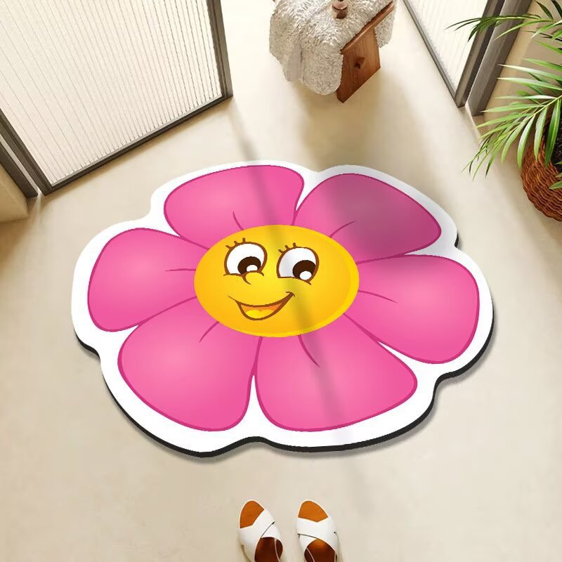 Cheerful Floral Decorative Area Rug Kalsten