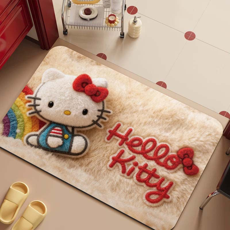 Cartoon-Themed Plush Area Mat