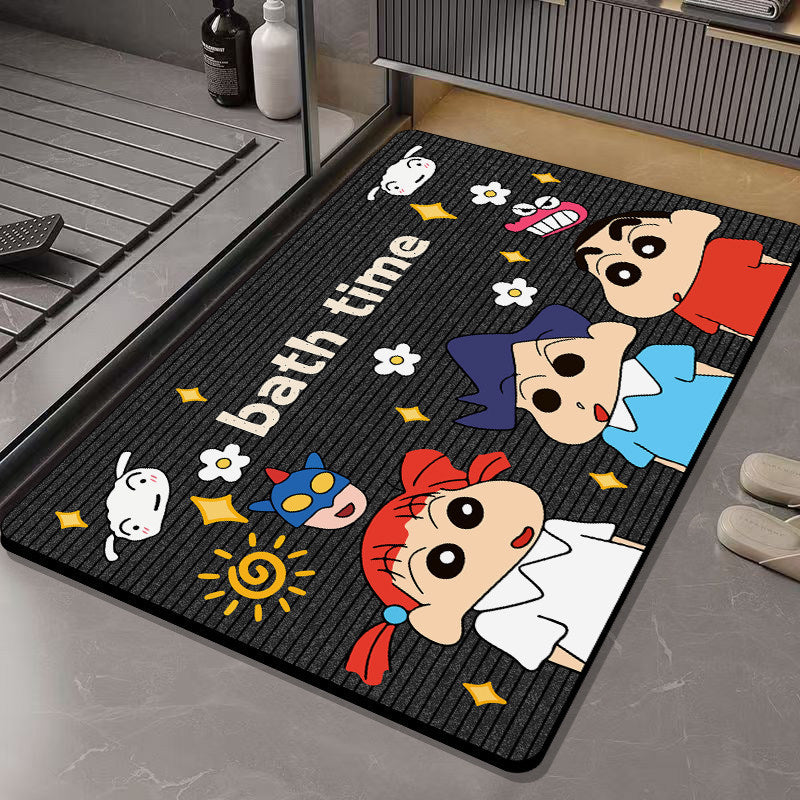 Fun Cartoon Character Bath Mat