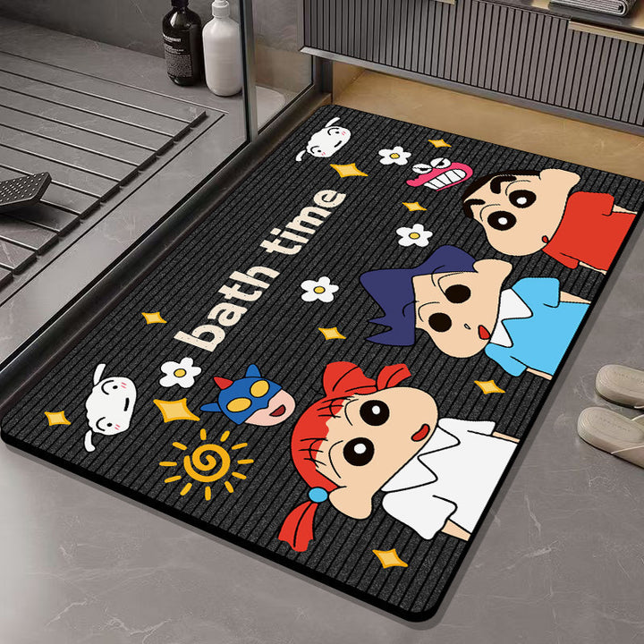 Fun Cartoon Character Bath Mat