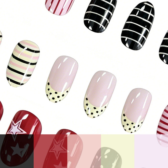Artistic Multi-Pattern Nail Art Kalsten