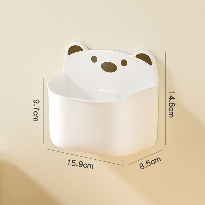 Wall-Mounted Cute Bear-Themed Storage Organizer Kalsten