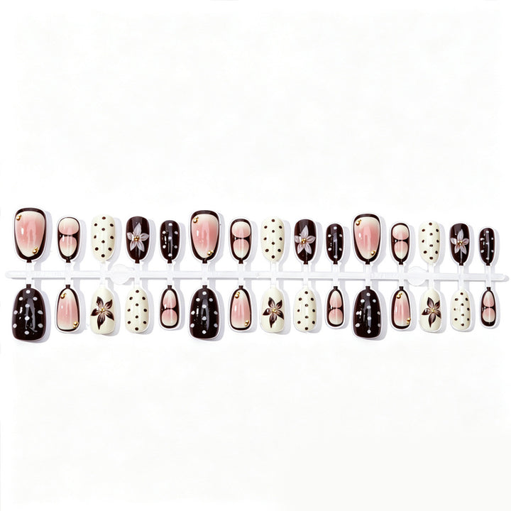 Elegant Floral Design Press-On Nail Set Kalsten