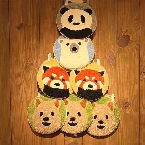 Panda-Themed Plush Floor Mat Kalsten