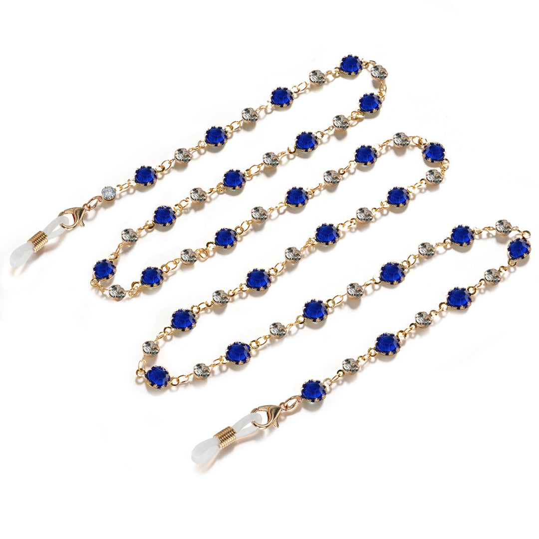 Crystal-Embellished Eyewear Chain kalsten