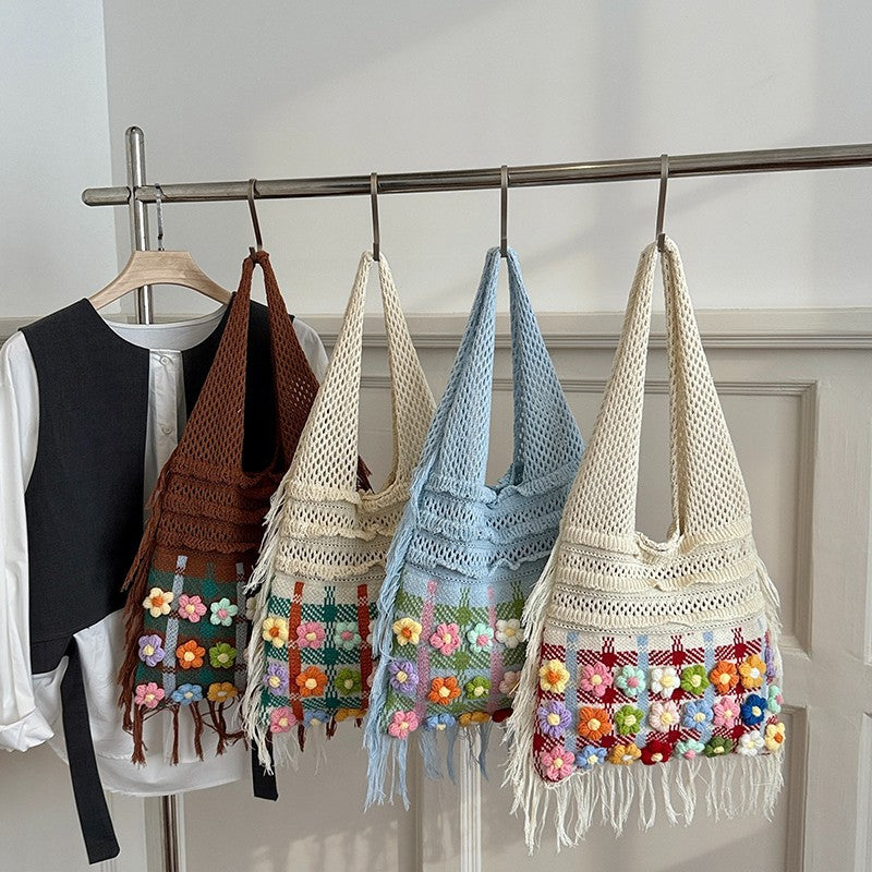Handcrafted Floral Crochet Tote Kalsten