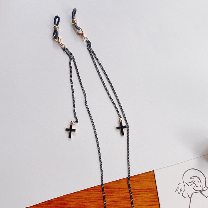 Fashionable glasses holder chain with star pendants Kalsten