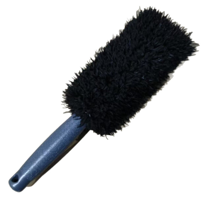 Microfiber Long-Handled Wheel And Rim Cleaning Brush With Plush Chenille Head