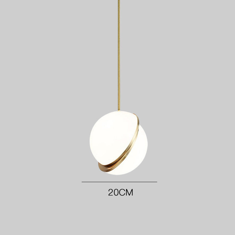 Modern Minimalist Pendant Light with Elegant Gold Accents