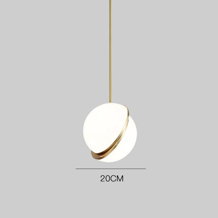 Modern Minimalist Pendant Light with Elegant Gold Accents