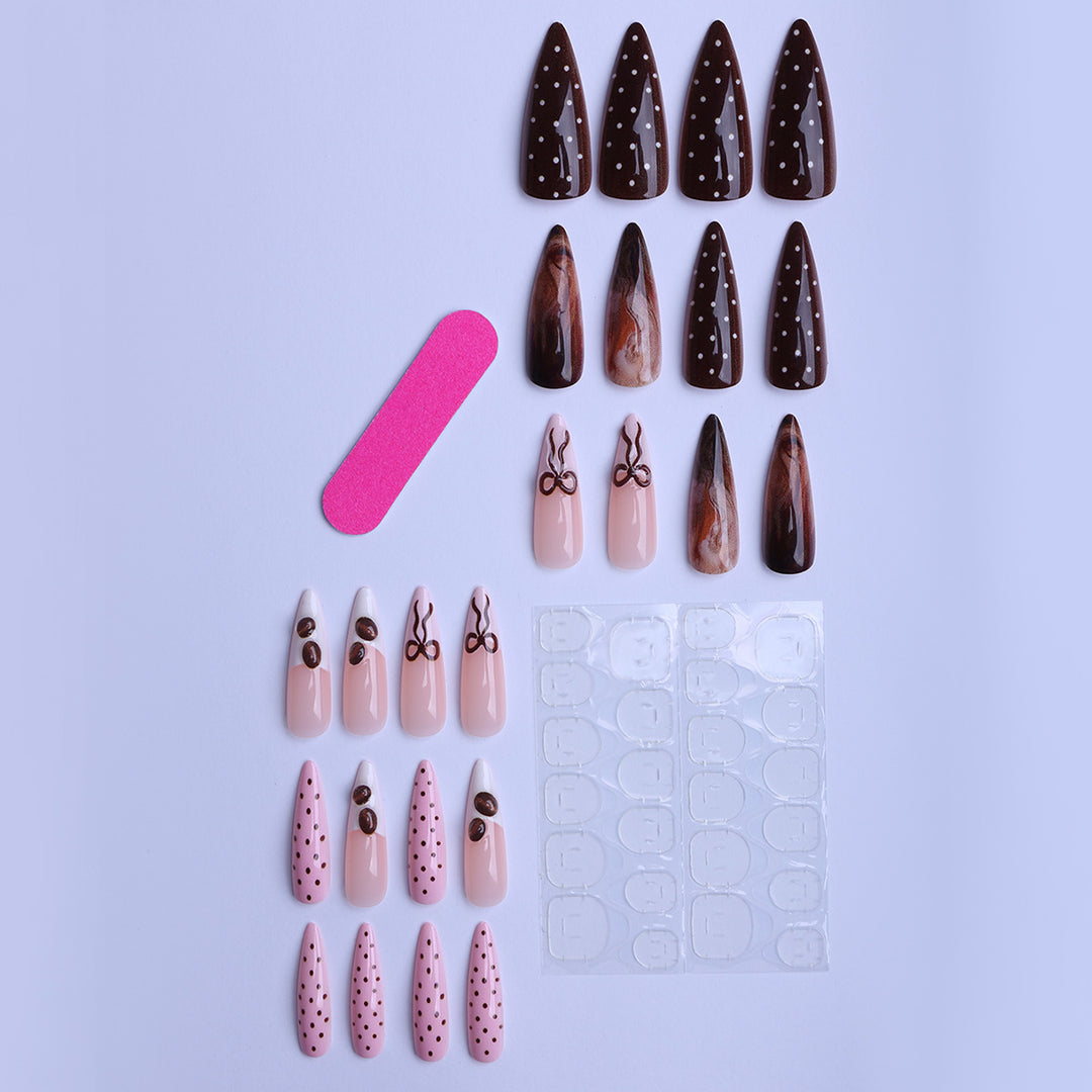 Elegant Artistic Press-On Nail Tips Collection Kalsten