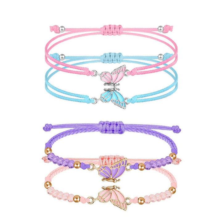 Butterfly Charm Necklace and Bracelet Set Kalsten