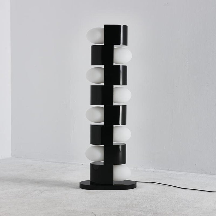 Sculptural Tower Floor Lamp with Modern Design
