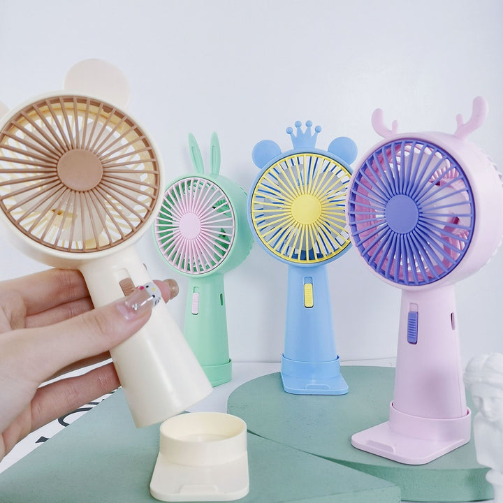 Women Portable Hand Fan with Funny Animal Design Kalsten