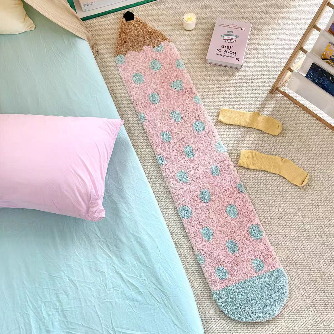 Pencil-Shaped Decorative Runner Mat Kalsten