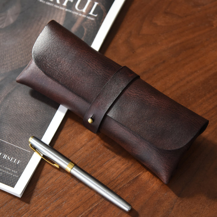Vintage Leather Pencil Case