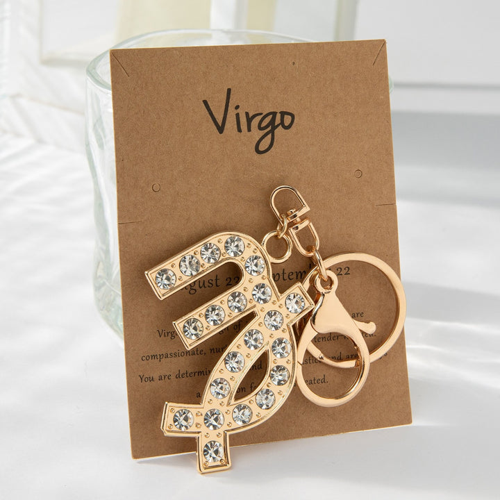 Keychain with Sparkling Bull Symbol Kalsten