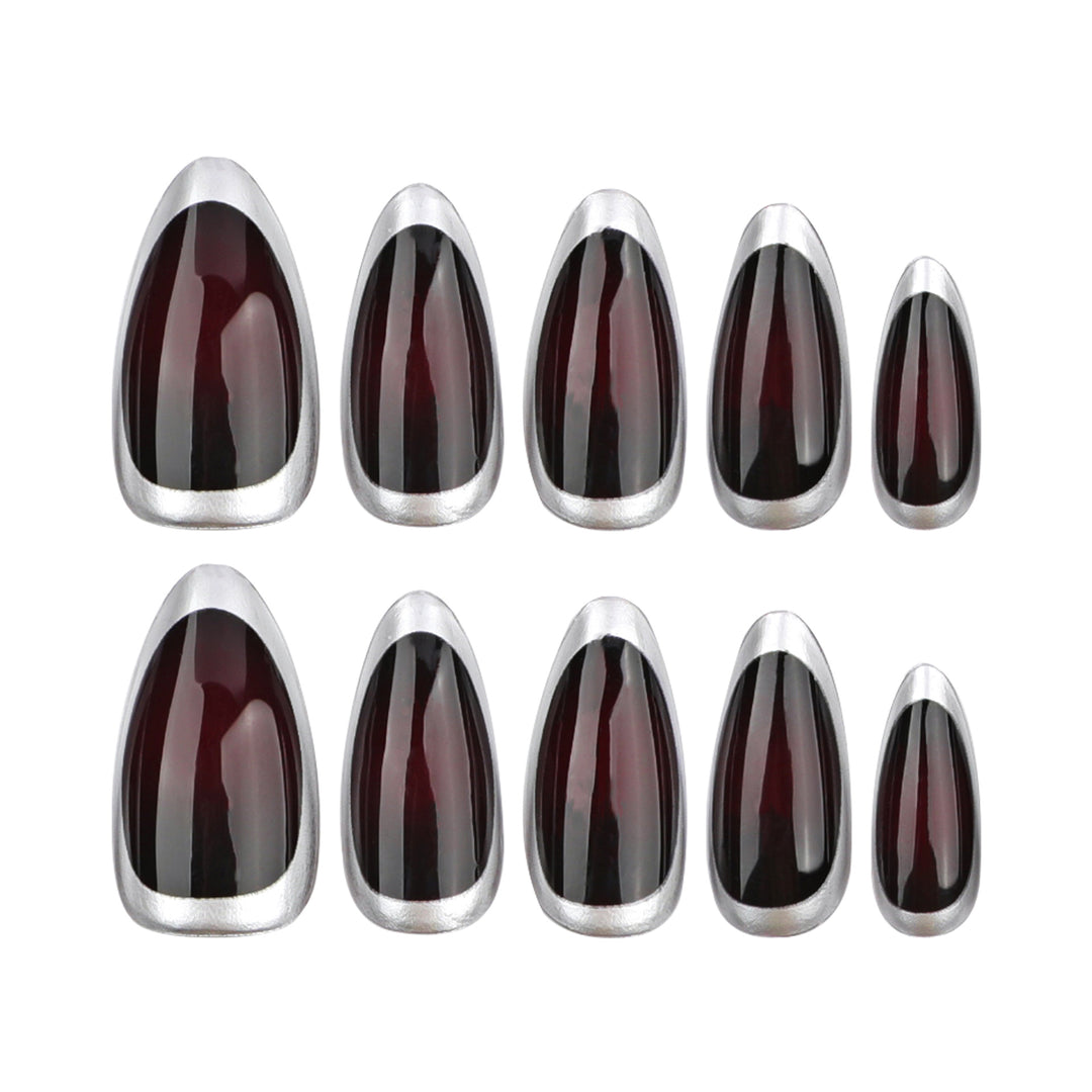 Stylish stiletto nails with elegant shine Kalsten
