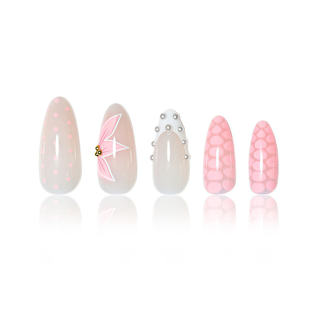 Floral Accent Nail Art Extensions Kalsten