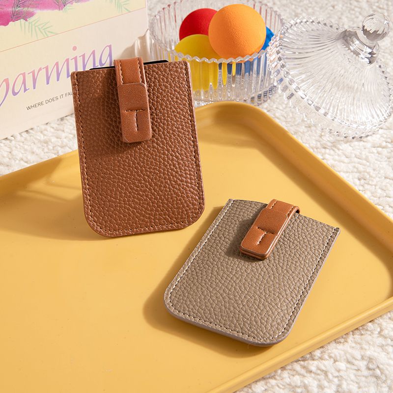 Textured Leather Card Holder