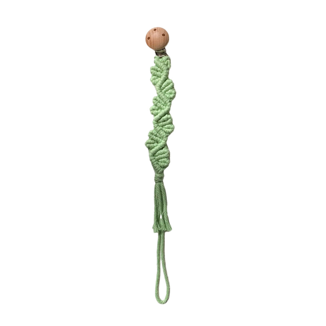 Macrame Keychain Holder with Wooden Accents Kalsten