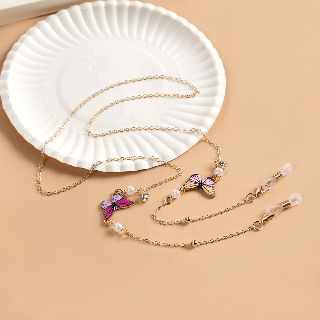 Butterfly-Themed Eyewear Necklace kalsten