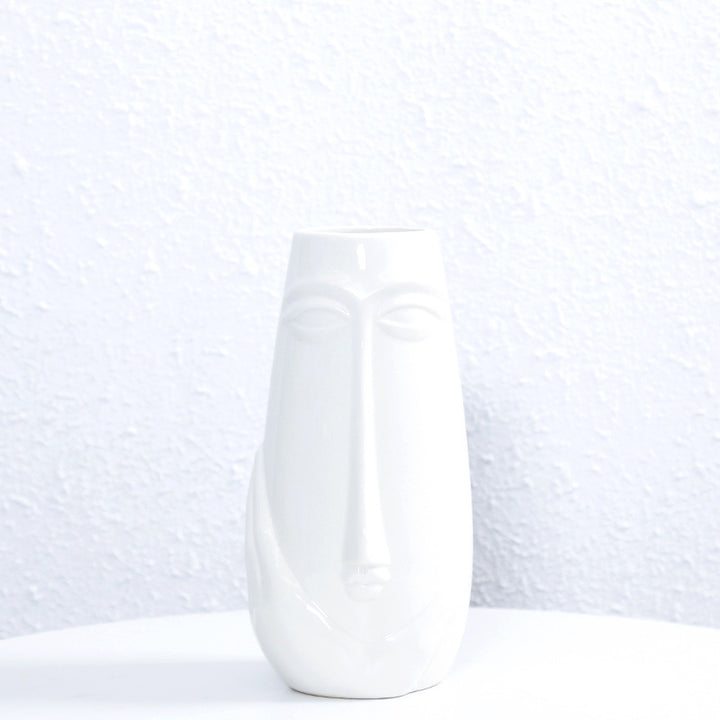 Artistic Face-Shaped Ceramic Vase Kalsten