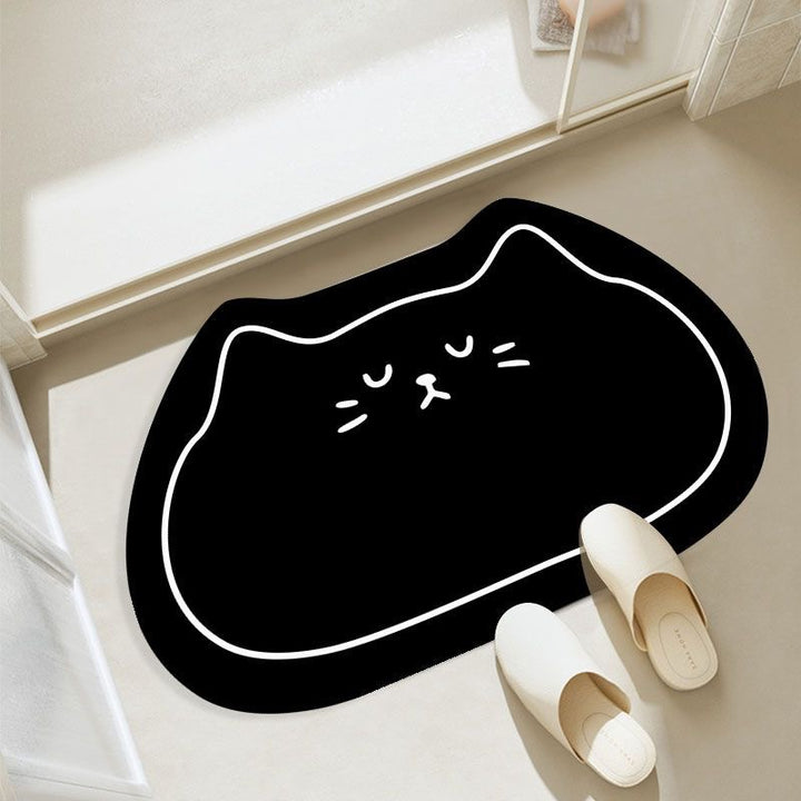 Fun Cat-Shaped Decorative Bath Mat