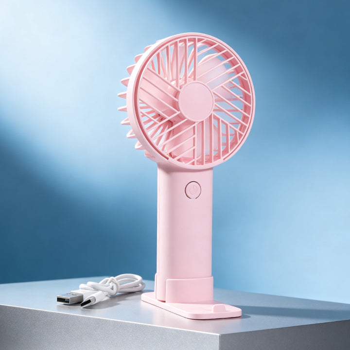 Portable Usb Hand Fan with Cute Animal Face and Multiple Speed Control Kalsten