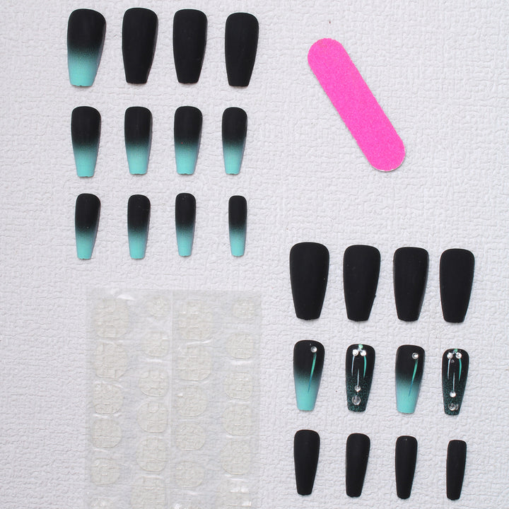 Matte Ombre Press-On Nail Design Kalsten