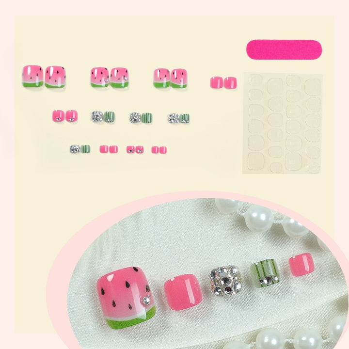 Creative nail art set with watermelon design Kalsten