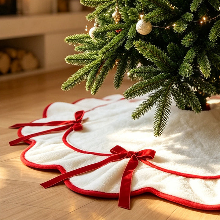 Cozy Plush Christmas Tree Skirt