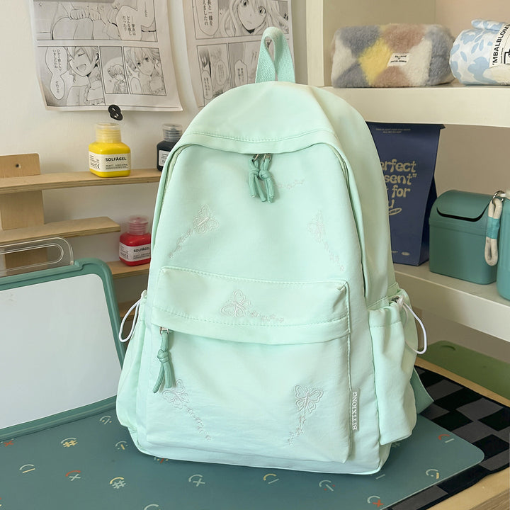 Cute Embroidered Multi-Pocket Backpack Kalsten